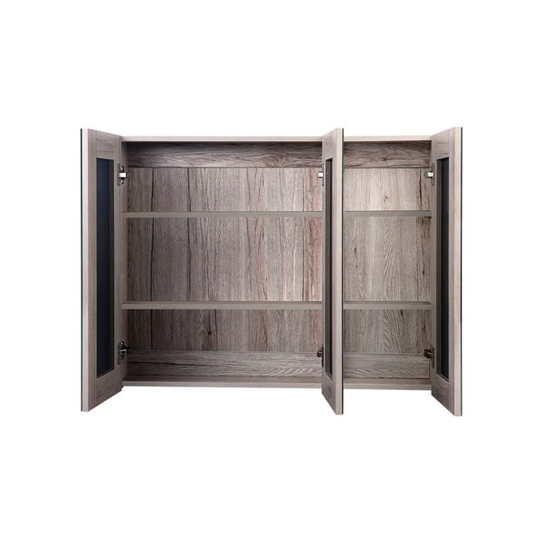 Cefito Bathroom Mirror Cabinet 900X720mm Oak Mirrors