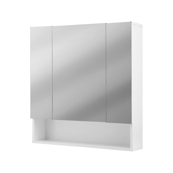 Cefito Bathroom Mirror Cabinet Medicine Adjustable Shelves Wall Hung 700X750mm White Mirrors