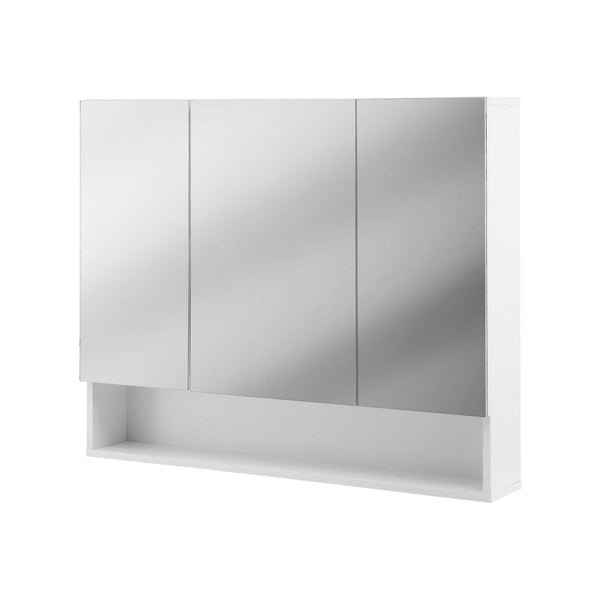 Cefito Bathroom Mirror Cabinet Medicine Adjustable Shelves Wall Hung 900X750mm White Mirrors