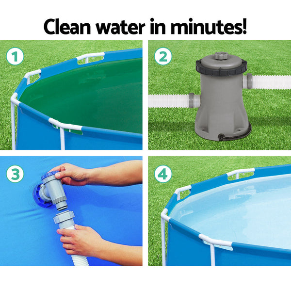 Bestway Pool Pump Cartridge Filter 330Gph 1249L/H Flowclear Filters Cleaner Pool Filters