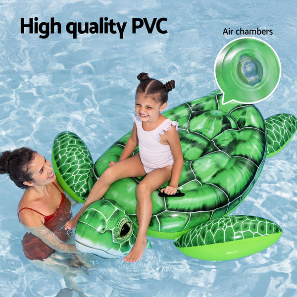 Bestway Float Turtle Rider Inflatable Ride On Floating Pool Lounger 153X140cm Inflatable & Kid Pools