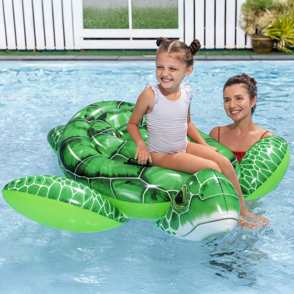Bestway Float Turtle Rider Inflatable Ride On Floating Pool Lounger 153X140cm Inflatable & Kid Pools