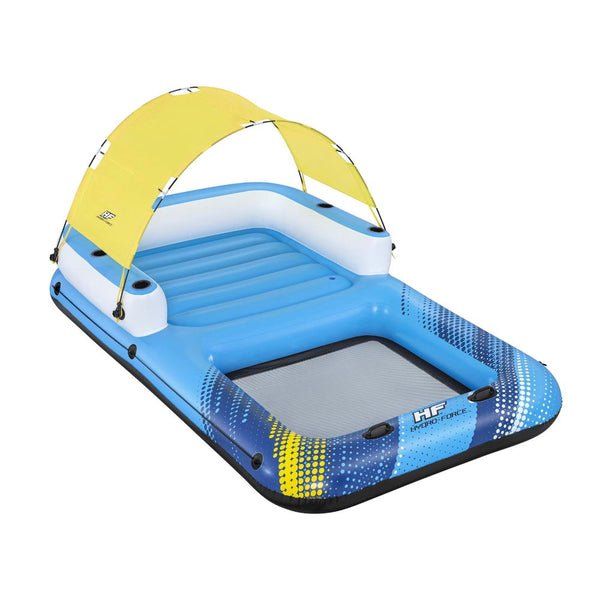 Bestway Inflatable Floating Island Lounger Sunshade Pool Bed 3.05Mx1.86M Floats & Rafts
