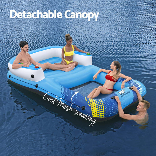 Bestway Inflatable Floating Island Lounger Sunshade Pool Bed 3.05Mx1.86M Floats & Rafts