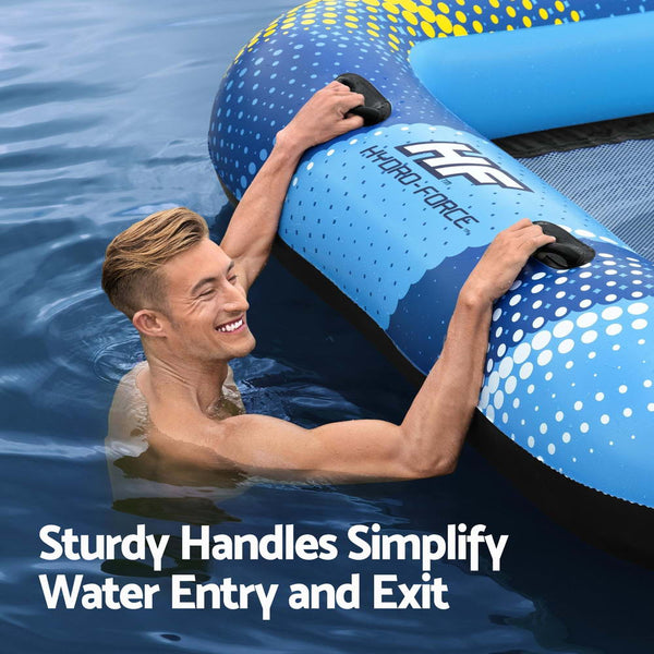 Bestway Inflatable Floating Island Lounger Sunshade Pool Bed 3.05Mx1.86M Floats & Rafts