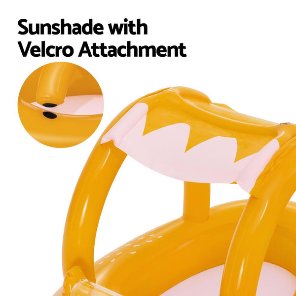 Bestway Kids Inflatable Fox Swim Float Floating Seat Canopy Pool Toys 94X66cm Floats & Rafts