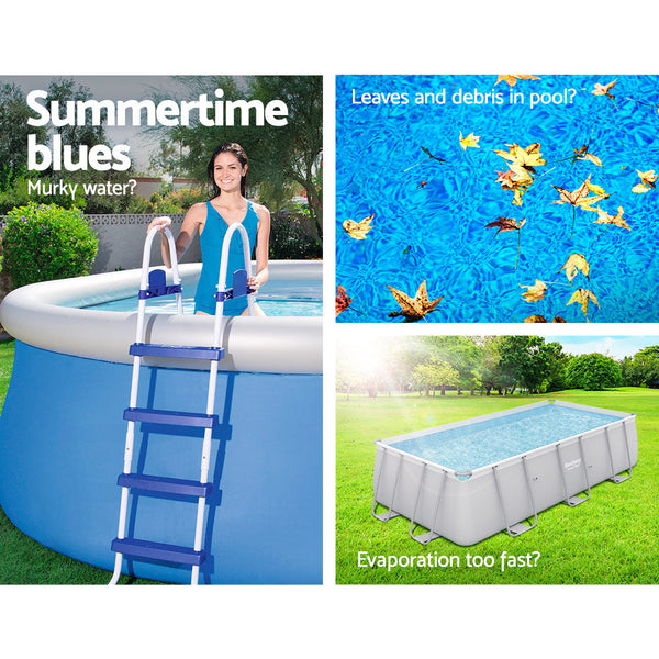 Pvc Pool Cover With Drainage Holes And Rope Ties For Above Ground Swimming Pools Pool Covers