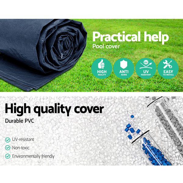 Pvc Pool Cover With Drainage Holes And Rope Ties For Above Ground Swimming Pools Pool Covers