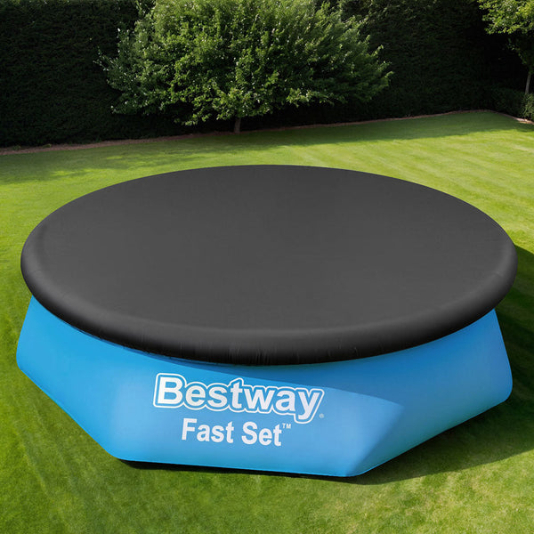 Bestway Pool Cover Fits 2.44M Above Ground Swimming Pvc Blanket Pool Covers