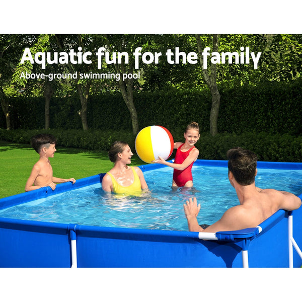 Bestway Swimming Pool 400X211x81cm Steel Frame 5700L Above Ground Pools