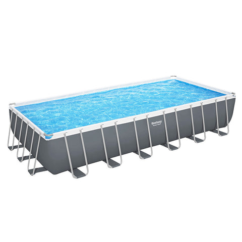 Bestway Swimming Pool 732X366x132cm Steel Frame Ladder 30045L Above Ground Pools