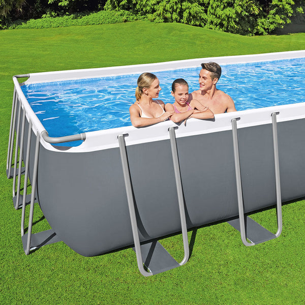 Bestway Swimming Pool 732X366x132cm Steel Frame Ladder 30045L Above Ground Pools