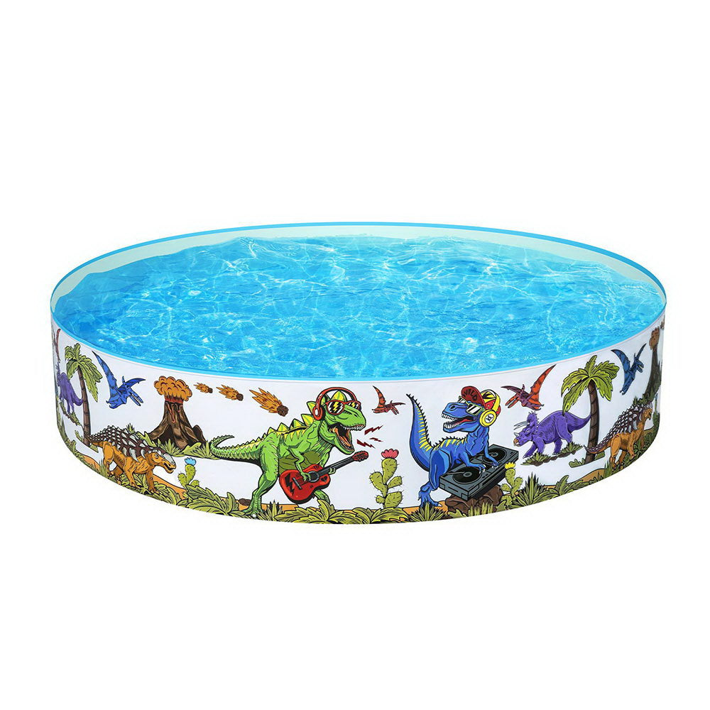 Bestway Kids Pool 183X38cm Round Above Ground Rigid Swimming Pools Dinosaur 946L Inflatable & Kid Pools