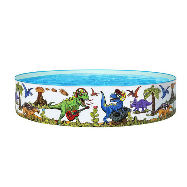 Bestway Kids Pool 183X38cm Round Above Ground Rigid Swimming Pools Dinosaur 946L Inflatable & Kid Pools