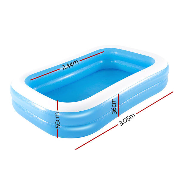 Bestway Kids Pool 262X175x51cm Inflatable Above Ground Swimming Pools 778L Inflatable & Kid Pools