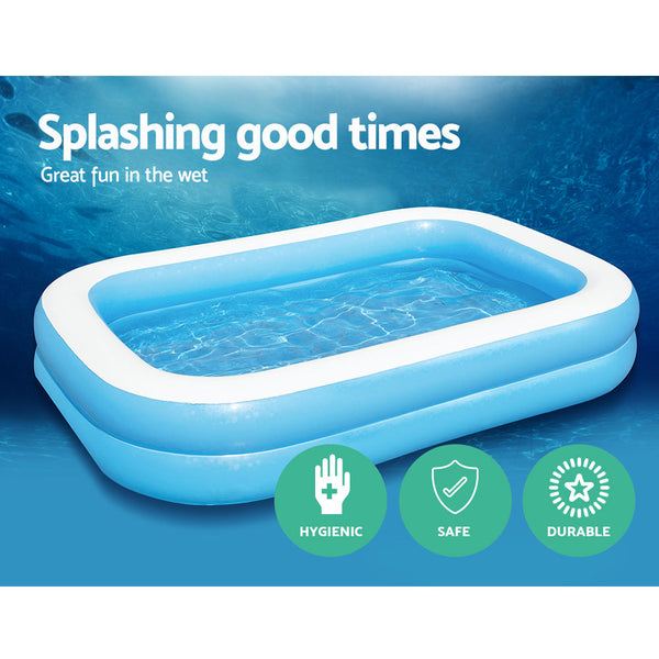 Bestway Kids Pool 262X175x51cm Inflatable Above Ground Swimming Pools 778L Inflatable & Kid Pools