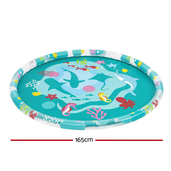 Bestway Kids Inflatable Pad Round Splash Pool Sprinkler Spray Toys Marine 165Cm Inflatable & Kid Pools