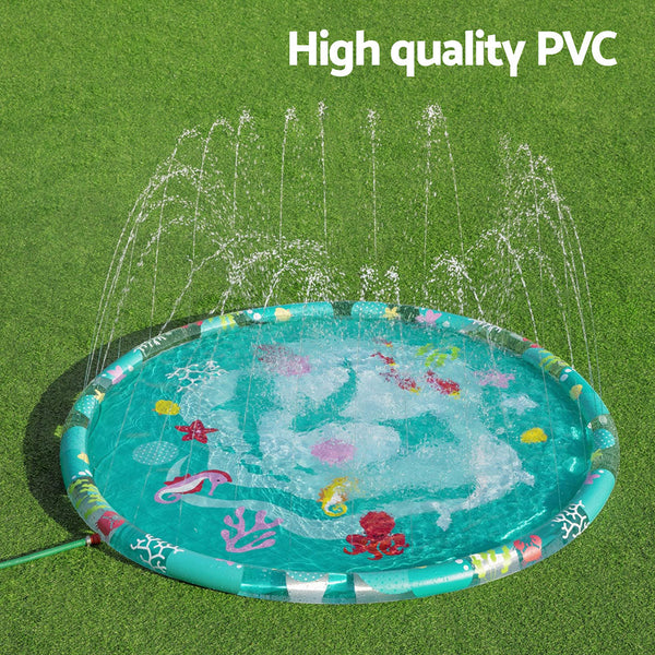 Bestway Kids Inflatable Pad Round Splash Pool Sprinkler Spray Toys Marine 165Cm Inflatable & Kid Pools