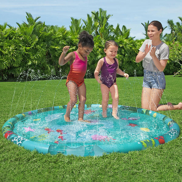 Bestway Kids Inflatable Pad Round Splash Pool Sprinkler Spray Toys Marine 165Cm Inflatable & Kid Pools