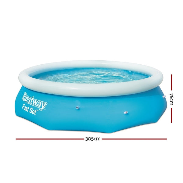 Bestway Swimming Pool 305X76cm Above Ground Round Inflatable Pools 3800L Above Ground Pools