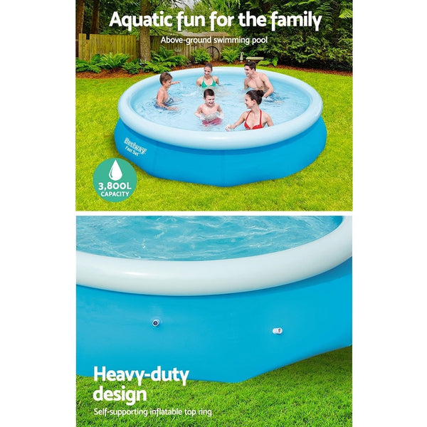 Bestway Swimming Pool 305X76cm Above Ground Round Inflatable Pools 3800L Above Ground Pools