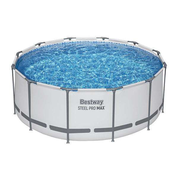 Bestway 366Cm Swimming Pool Round Filter Pump Cover Ladder Above Ground Pools