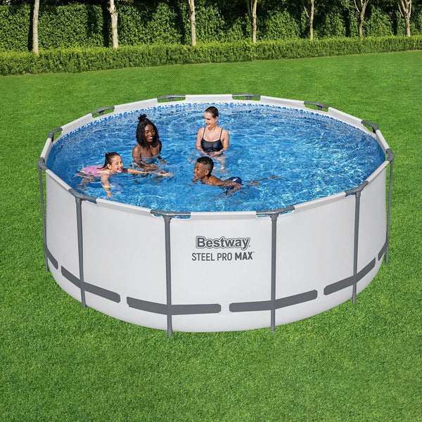 Bestway 366Cm Swimming Pool Round Filter Pump Cover Ladder Above Ground Pools