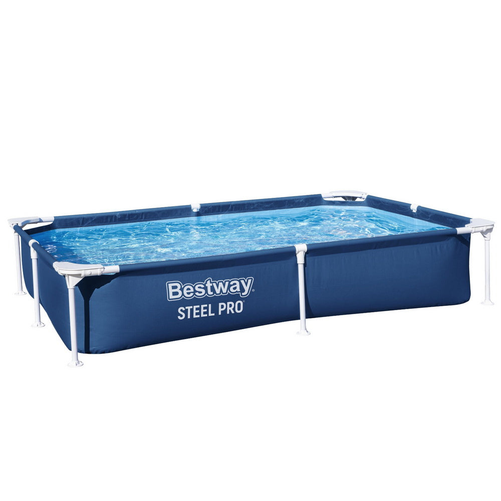 Bestway Swimming Pool 221X150x43cm Steel Frame 1200L Above Ground Pools