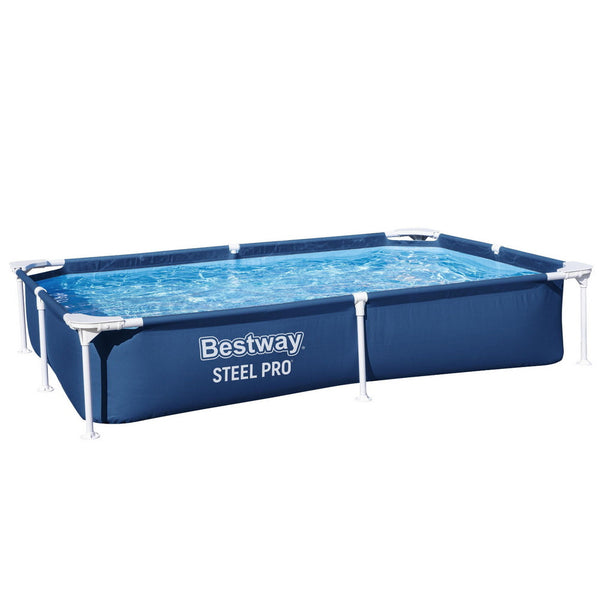 Bestway Swimming Pool 221X150x43cm Steel Frame 1200L Above Ground Pools