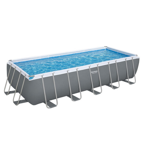 Bestway Swimming Pool 640X274x132cm Steel Frame Filter Pump Ladder 19281L Above Ground Pools