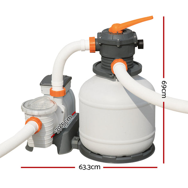 Bestway Pool Pump Sand Filter 2200Gph 8327L/H Pools Flowclear Filters Pool Filters