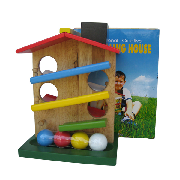 Wooden Educational Toys Ball Rolling House