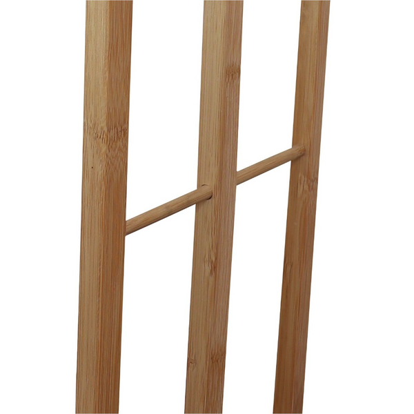 Bamboo Towel Bar Holder Rack 3 Tier Freestanding For Bathroom And Bedroom Towel Racks