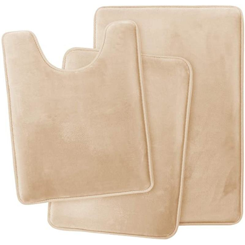 Bath Mat Camel Non Slip Rug Set Bathroom Absorbent Washable Carpet Accessories Bath Mats Rugs & Toilet Covers