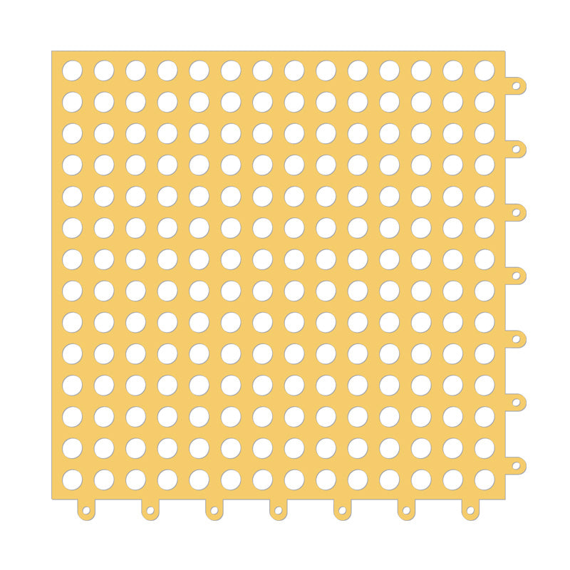 Splicing Mat Yellow 30 Centimetre X 6 Pieces Non Slip Waterproof Foot Door Mats & Floor Mats