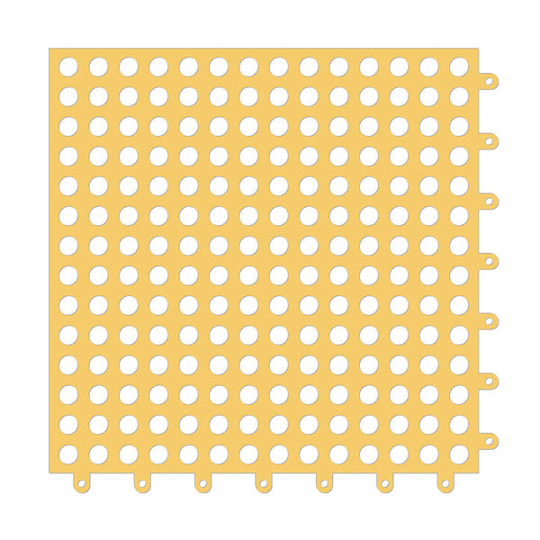 Splicing Mat Yellow 30 Centimetre X 4 Pieces Non Slip Waterproof Door Mats & Floor Mats