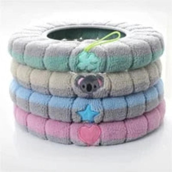 Toilet Seat Cover Blue Soft Warmer Washable Mat Cushion Accessories Bath Mats Rugs & Toilet Covers