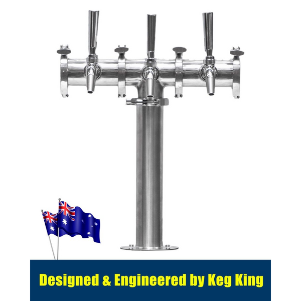 Beer Font Tower Triple Tap Modular With Dispensers