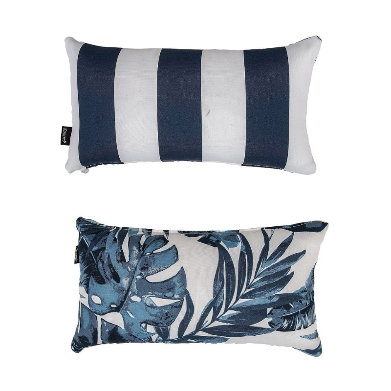 Dreamo Bicolour Outdoor Lumbar Cushion Pillows Cushions & Decorative Pillows