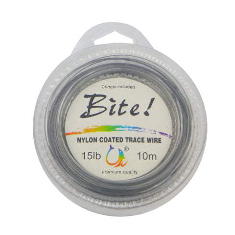 Swimerz Bite Coated Leader Wire 15Lb 10Mtr Fishing Lines & Leaders