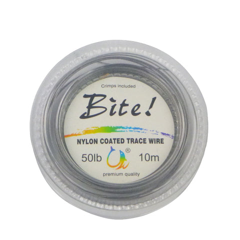 Swimerz Bite Coated Leader Wire 50Lb 10Mtr Fishing Lines & Leaders