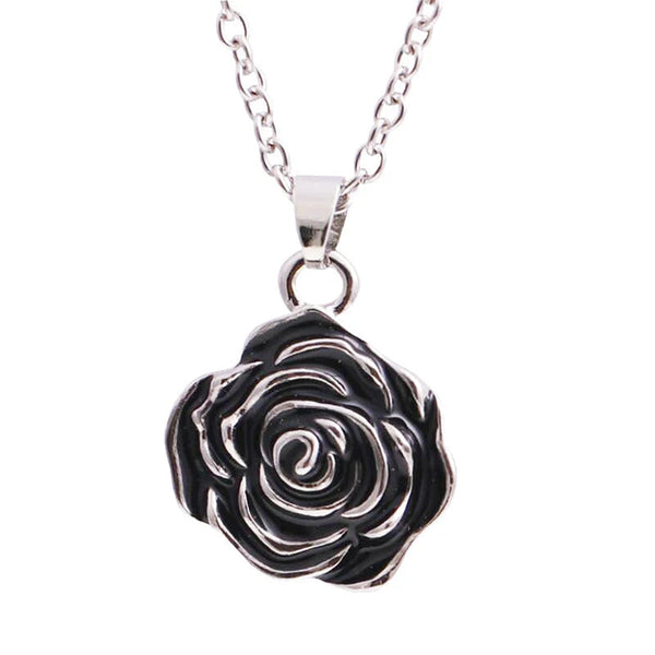 Veile Studios Black Rose Heart Cremation Urn Necklace For Ashes Memorial Pendant Jewelry Necklaces & Pendants