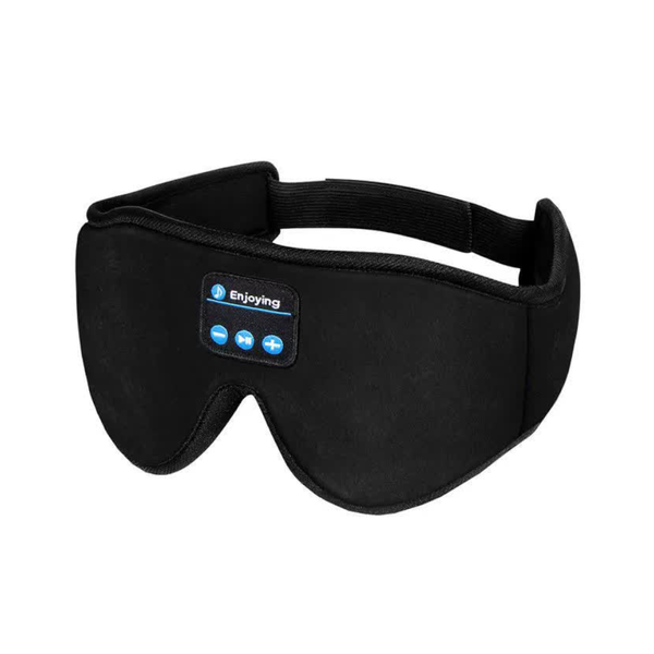 Elosung Black 3D Contoured Bluetooth Sleep Eye Mask Ultra Soft Wireless Music For Travel Meditation Eye Masks