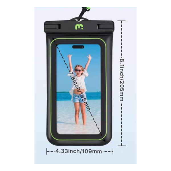 Elosung Black Floating Waterproof Phone Pouch Secure And Durable Other Mobile Accessories