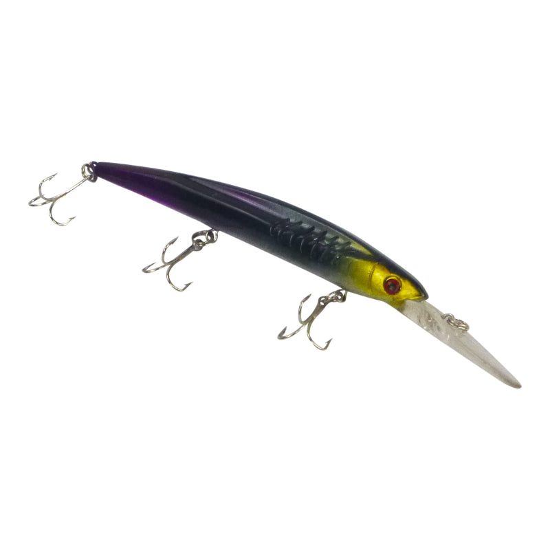 Finesse Flash Minnow Black Gold 150Mm Baits & Lures