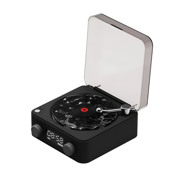 Elosung Black Kw03 Bluetooth Sleep Sound Machine Retro Design With 1500Mah Battery Doll Houses