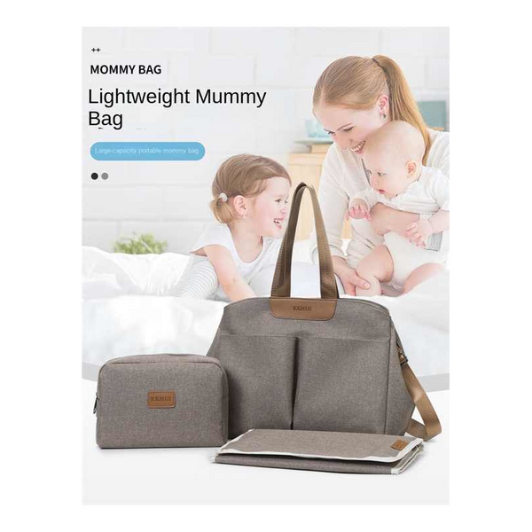 Elosung Black Multi Functional Little One Diaper Bag With Changing Mat Travel & Stroller Friendly Design Women's Bags & Handbags