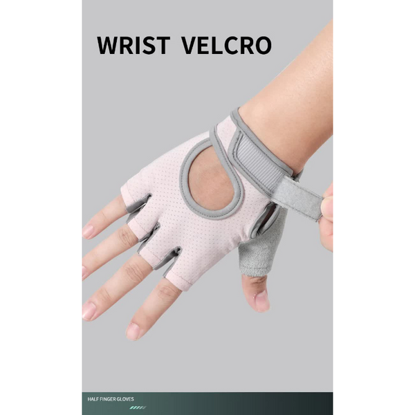 Elosung L Black Silicone Padded Workout Gloves Non Slip Weightlifting For Enhanced Grip Palm Protection Gloves Straps & Hooks