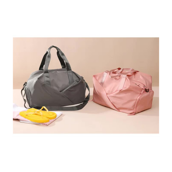 Elosung Pink Stylish Gym Travel Bag With Shoe Compartment Lightweight And Durable Design Gym Bags