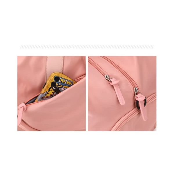 Elosung Grey Stylish Gym Travel Bag With Shoe Compartment Lightweight And Durable Design Gym Bags